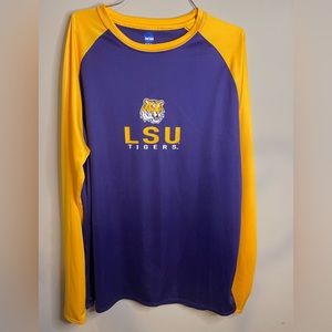 NCAA Long Sleeve T-Shirt LSU purple & Gold
